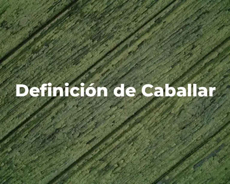 Definición de Caballar