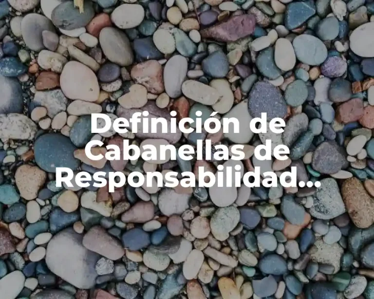Definición de Cabanellas de Responsabilidad Jurídica