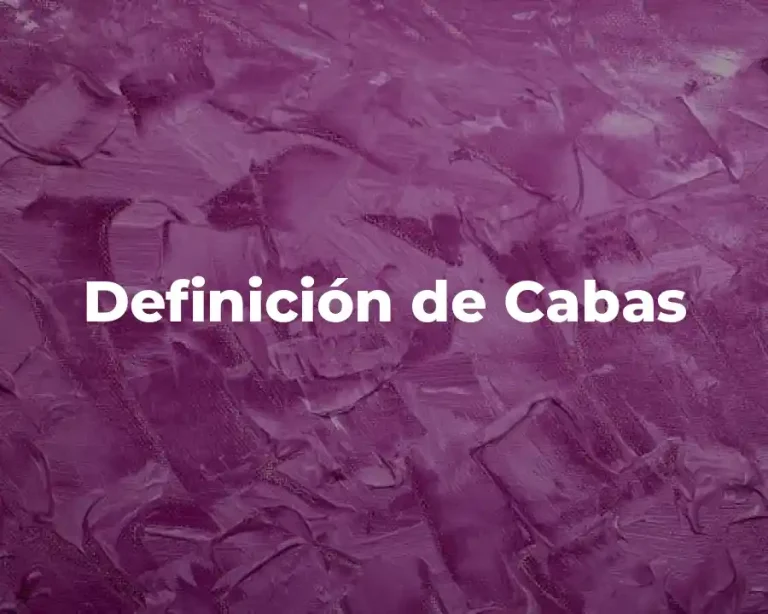 Definición de Cabas