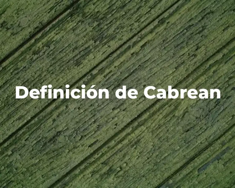 Definición de Cabrean