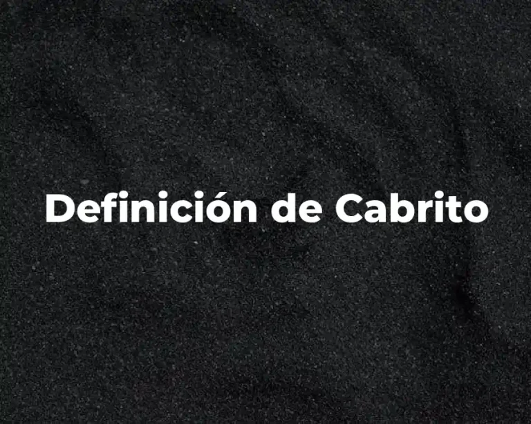 Definición de Cabrito