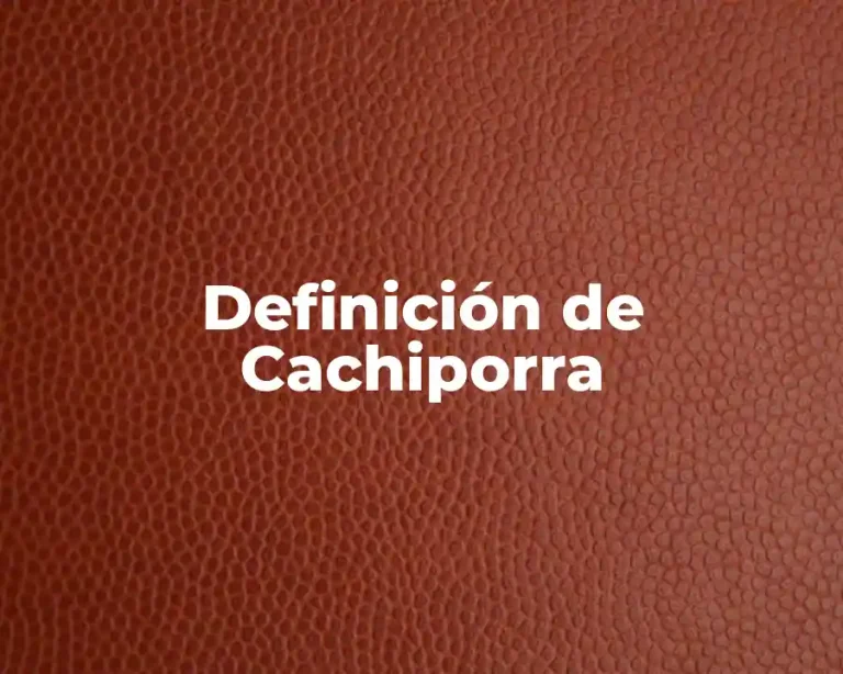 Definición de Cachiporra