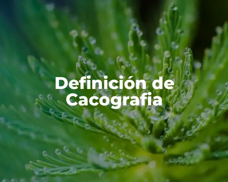 Definición de Cacografia
