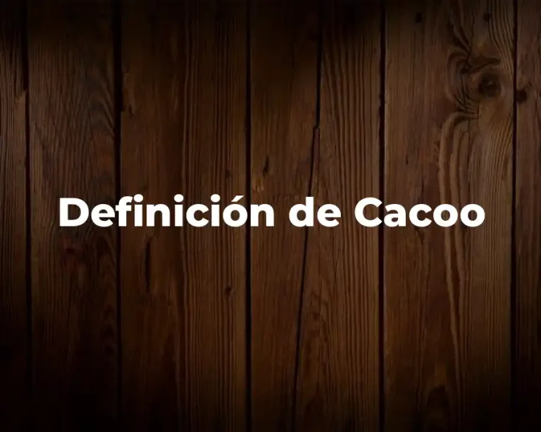 Definición de Cacoo