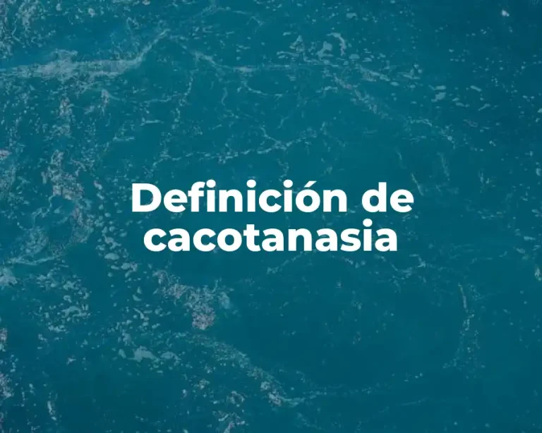 Definición de cacotanasia