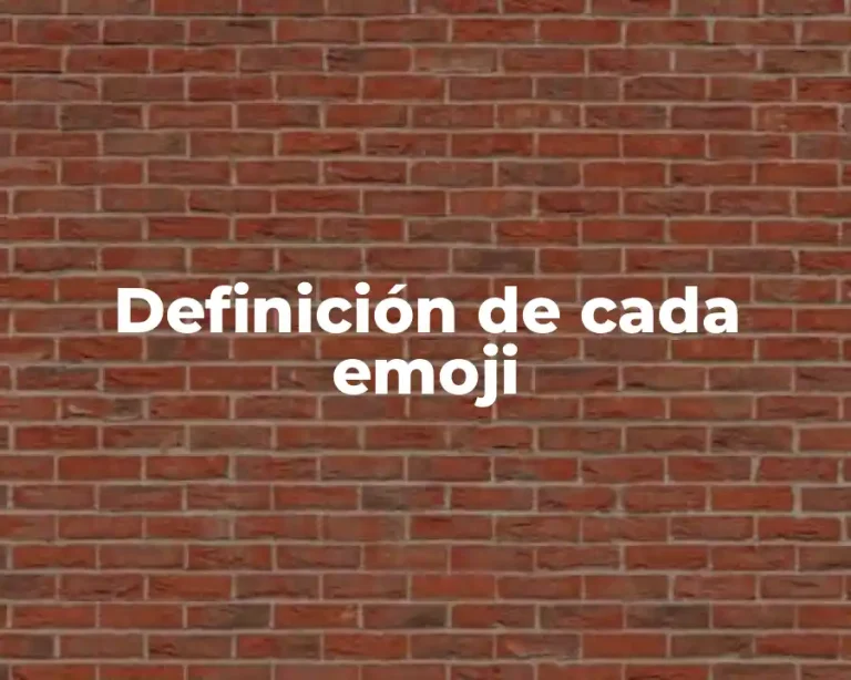 Definición de cada emoji