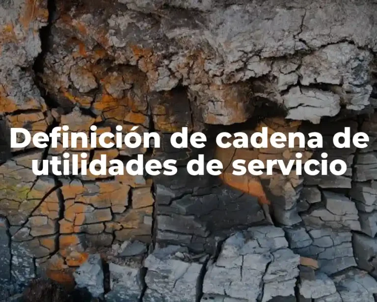 Definición de cadena de utilidades de servicio