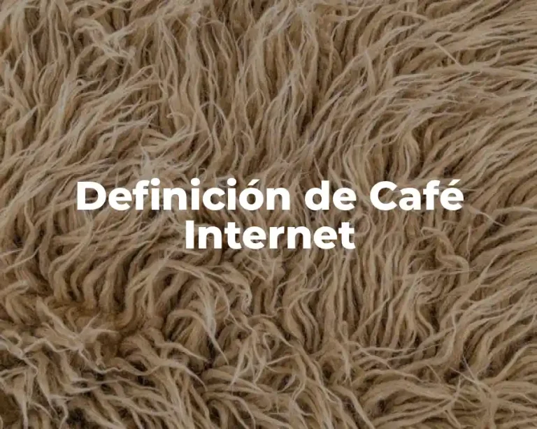 Definición de Café Internet
