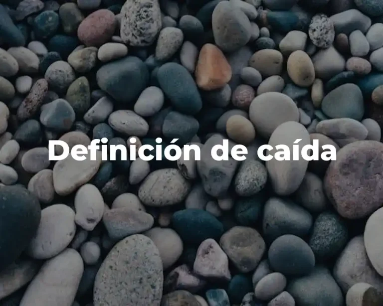 Definición de caída