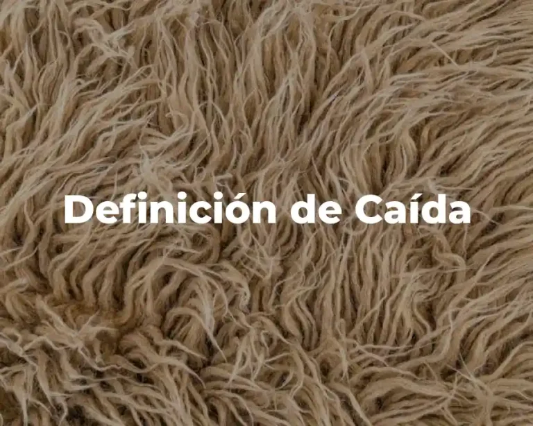 Definición de Caída