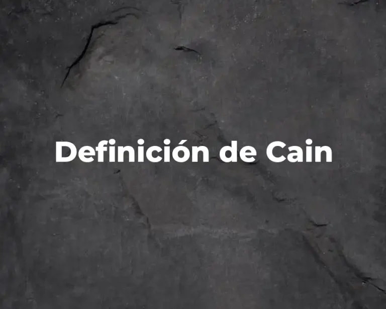 Definición de Cain