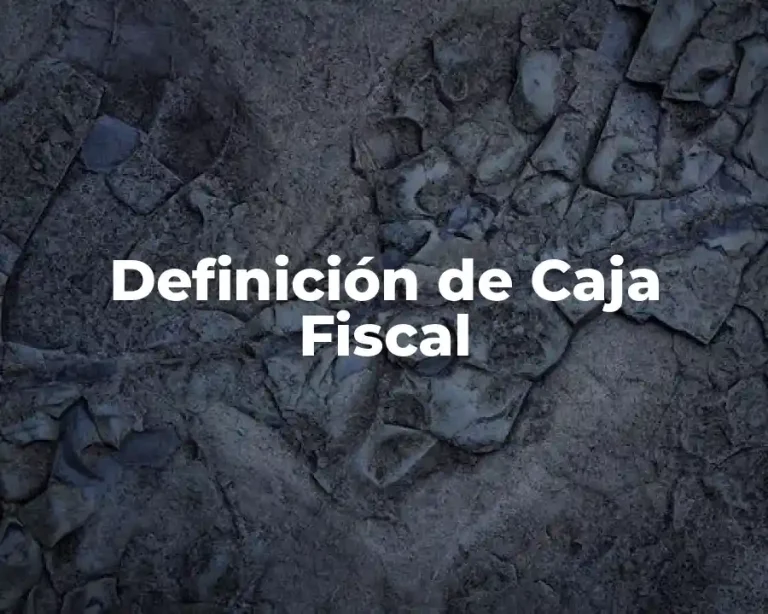 Definición de Caja Fiscal