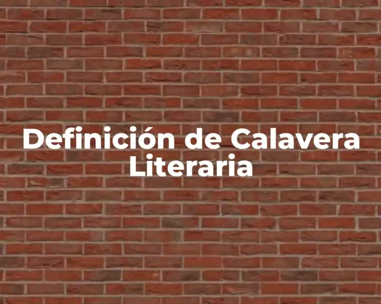 Definición de Calavera Literaria