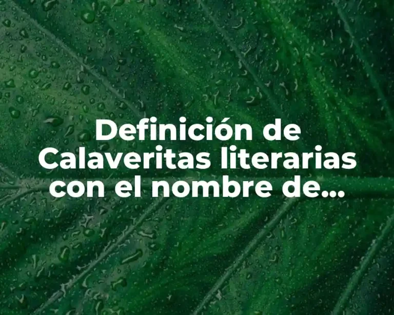 Definición de Calaveritas literarias con el nombre de Antoni