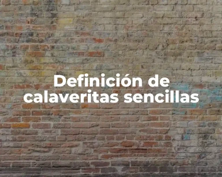 Definición de calaveritas sencillas