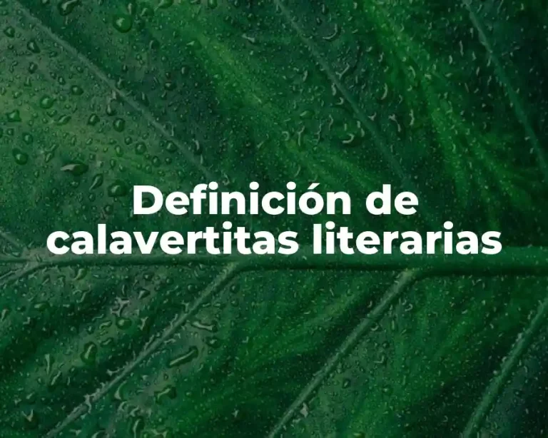 Definición de calavertitas literarias