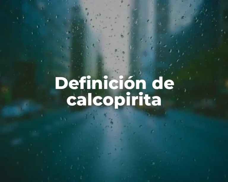 Definición de calcopirita