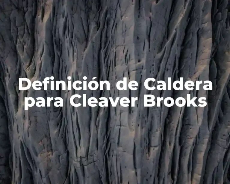 Definición de Caldera para Cleaver Brooks