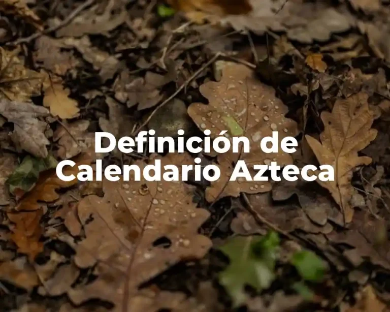 Definición de Calendario Azteca