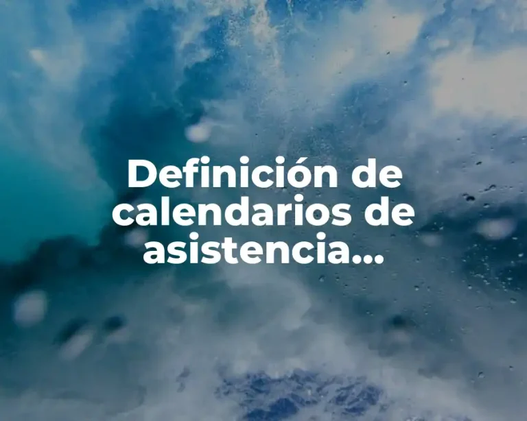 Definición de calendarios de asistencia administrativa