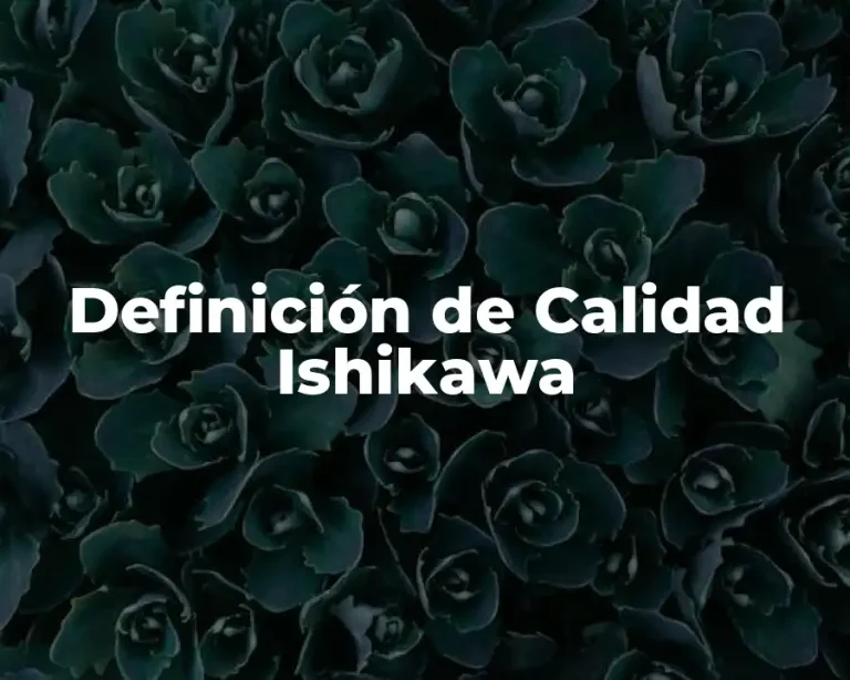 Definición de Calidad Ishikawa