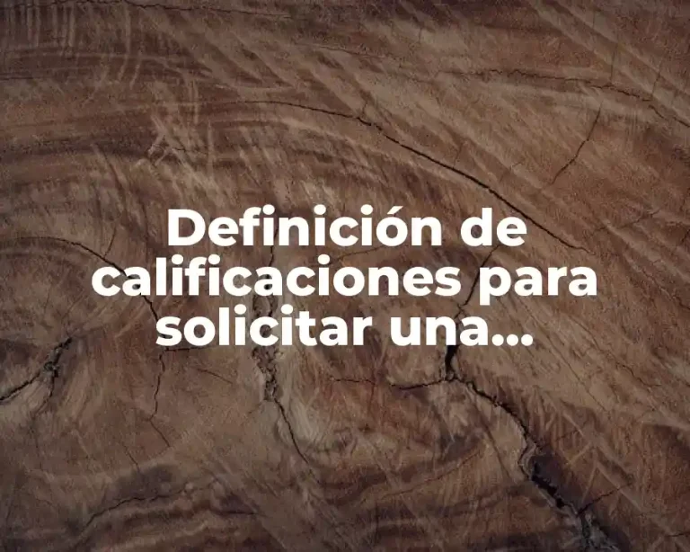 Definición de calificaciones para solicitar una calificación a un docente