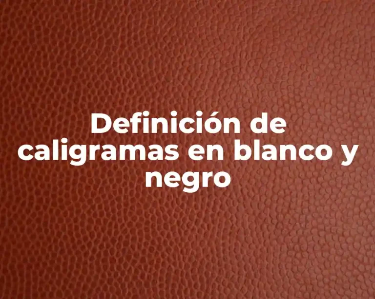 Definición de caligramas en blanco y negro
