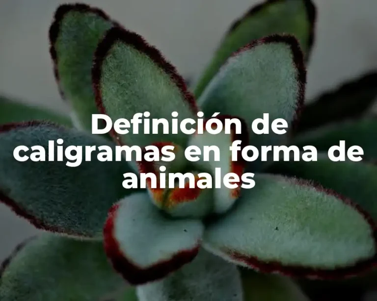 Definición de caligramas en forma de animales