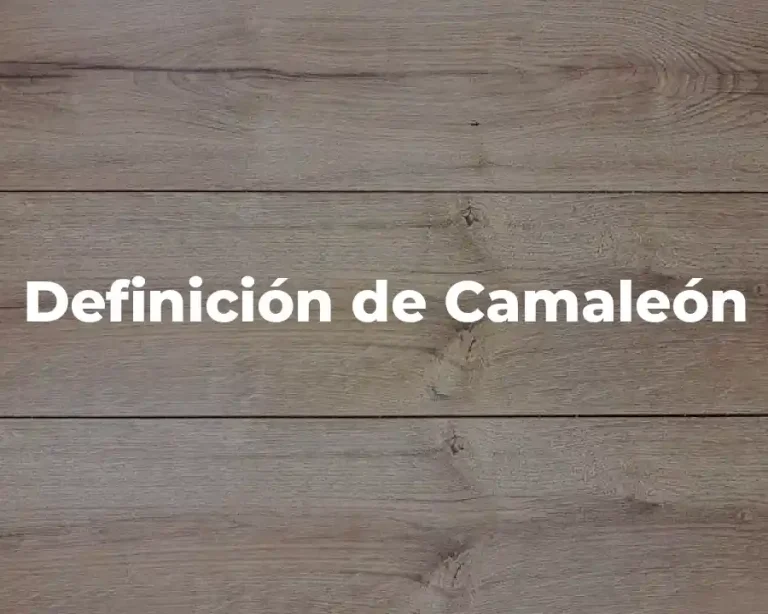 Definición de Camaleón