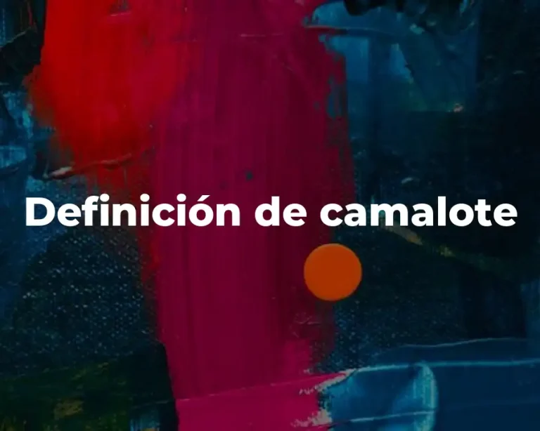 Definición de camalote