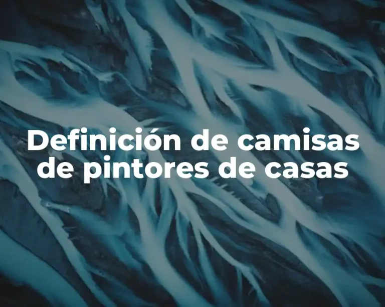 Definición de camisas de pintores de casas