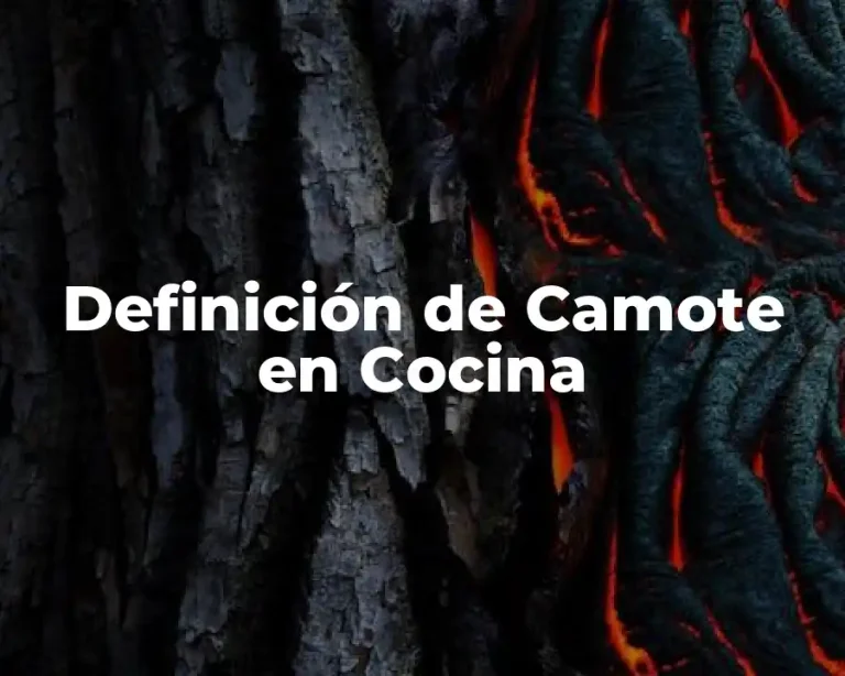 Definición de Camote en Cocina
