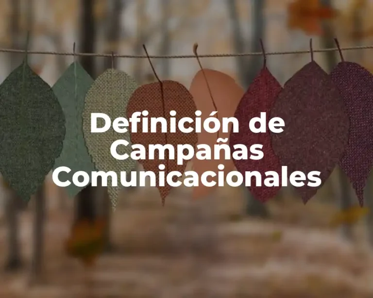 Definición de Campañas Comunicacionales