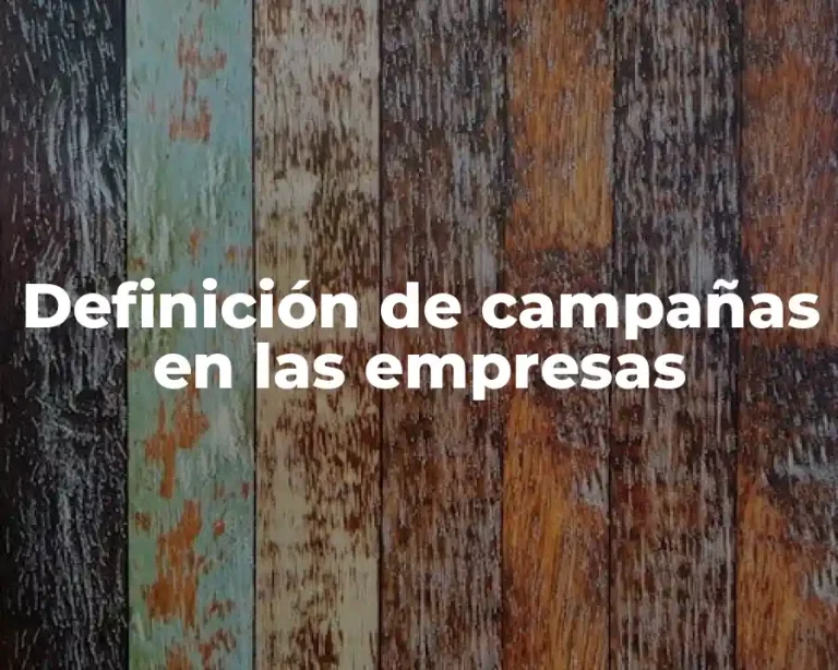 Definición de campañas en las empresas