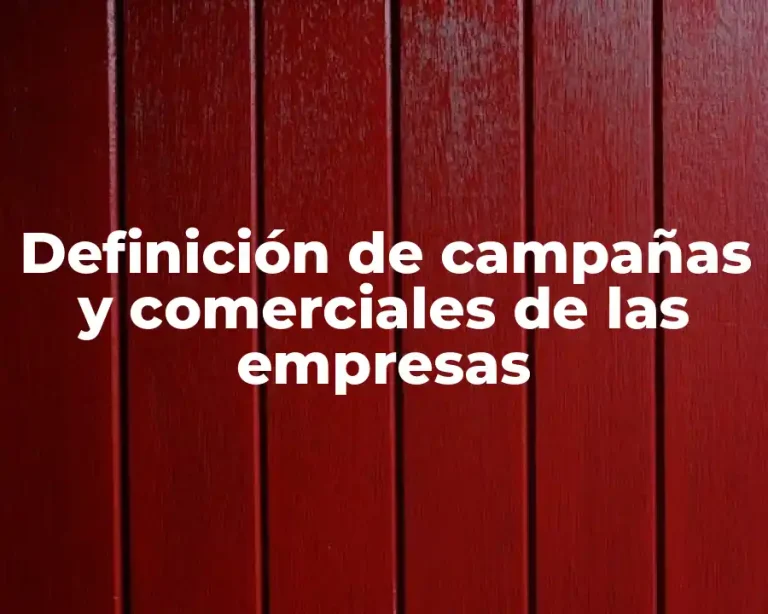 Definición de campañas y comerciales de las empresas