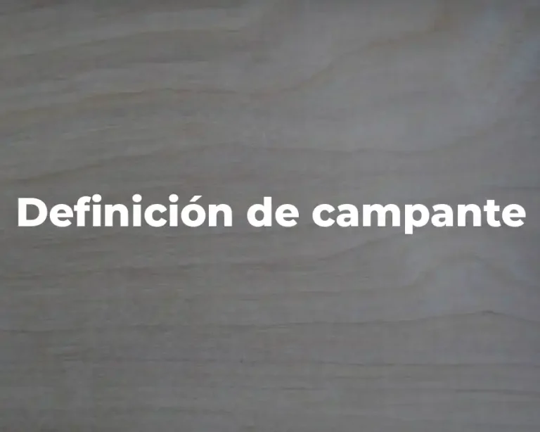 Definición de campante
