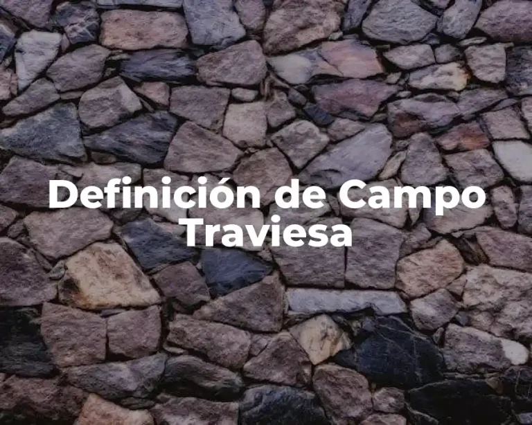 Definición de Campo Traviesa