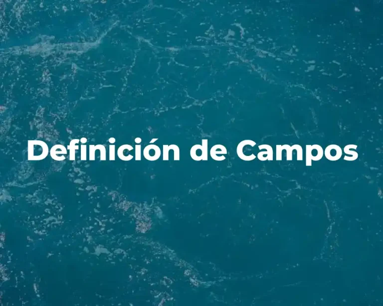 Definición de Campos
