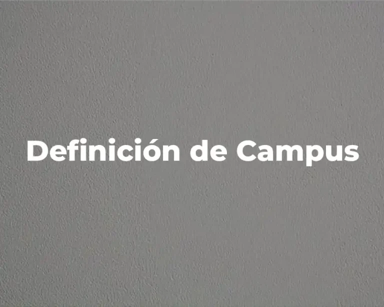 Definición de Campus