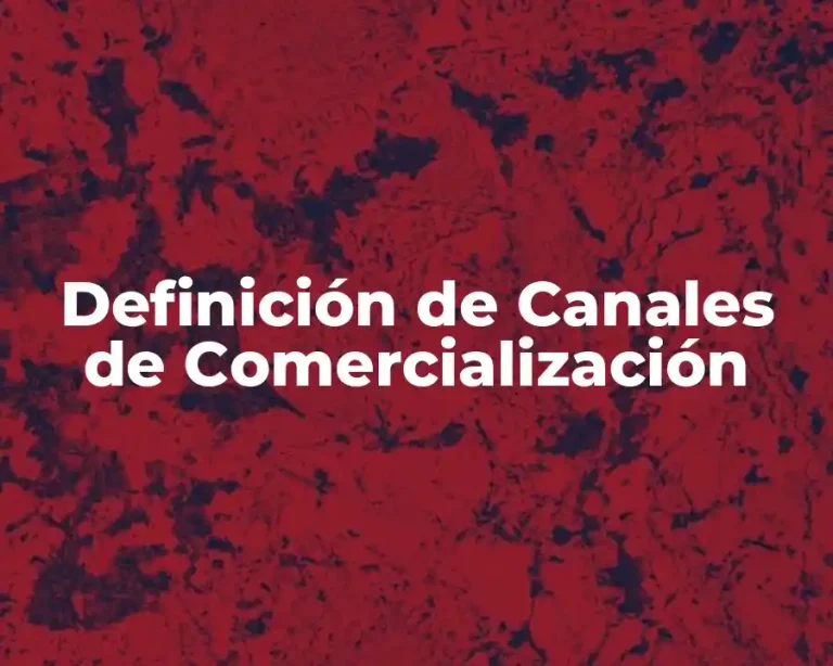 Definición de Canales de Comercialización