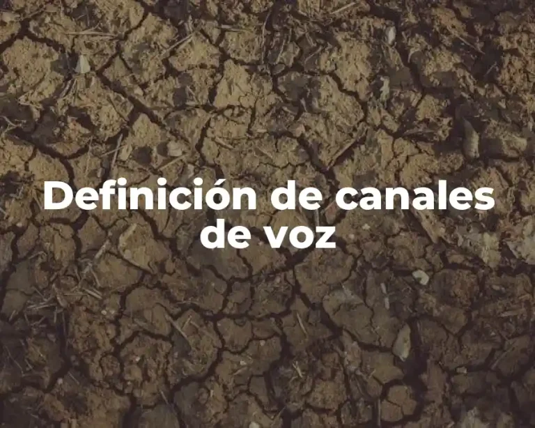 Definición de canales de voz