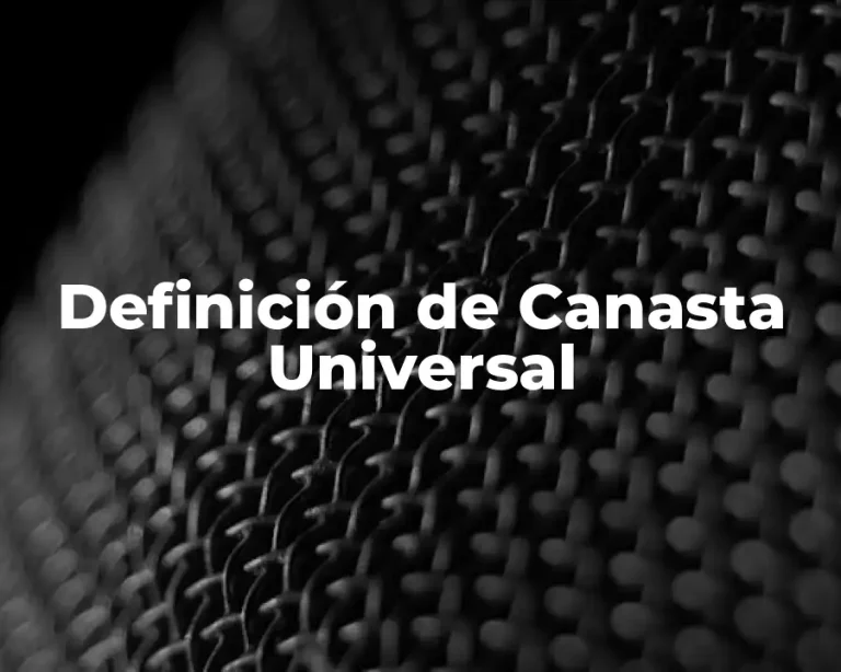 Definición de Canasta Universal