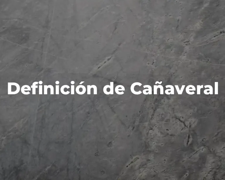 Definición de Cañaveral