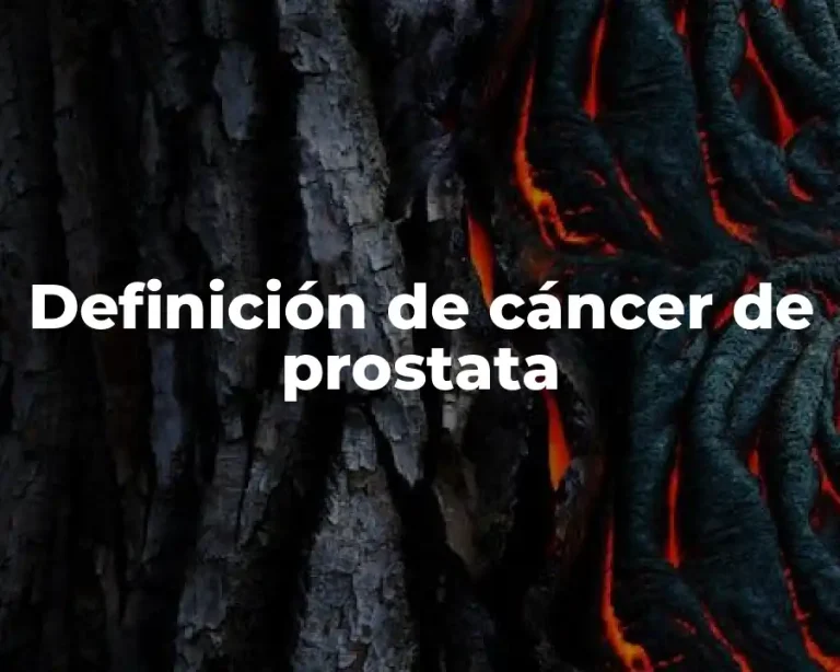 Definición de cáncer de prostata