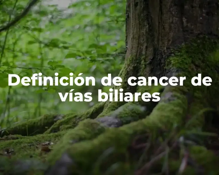 Definición de cancer de vías biliares