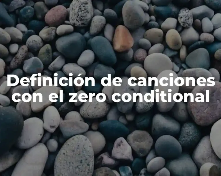 Definición de canciones con el zero conditional