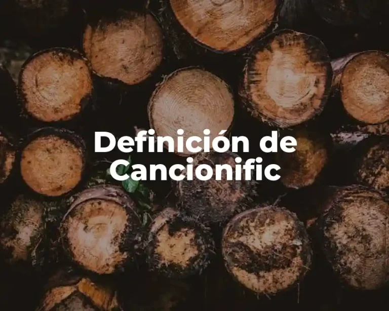 Definición de Cancionific