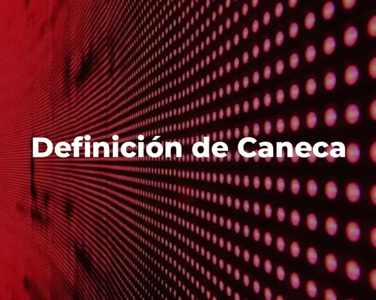 Definición de Caneca