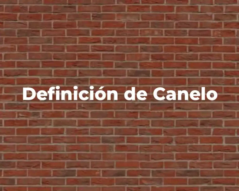 Definición de Canelo