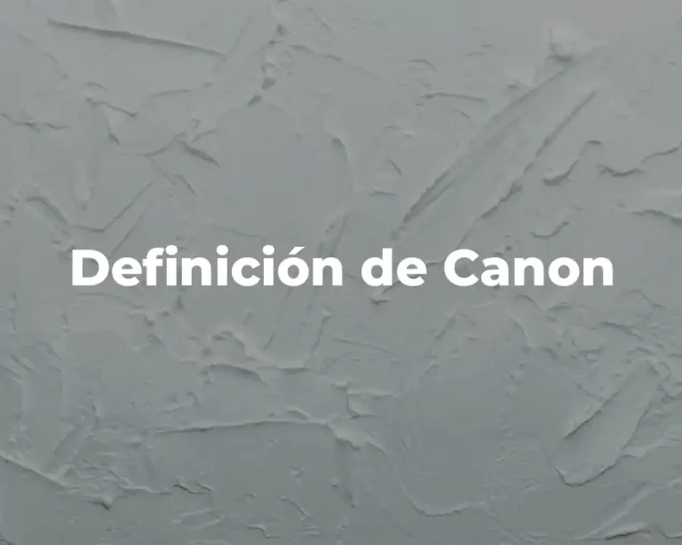 Definición de Canon